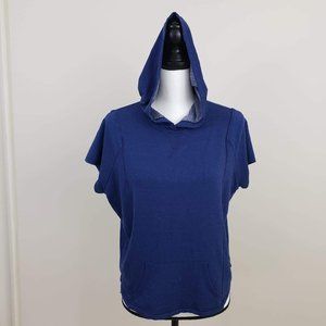 BCG Short Sleeve Pocket Hoodie T-Shirt Blue